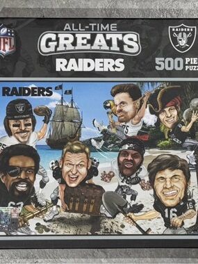 NFL Raiders All-Time Greats 500-Piece Puzzle